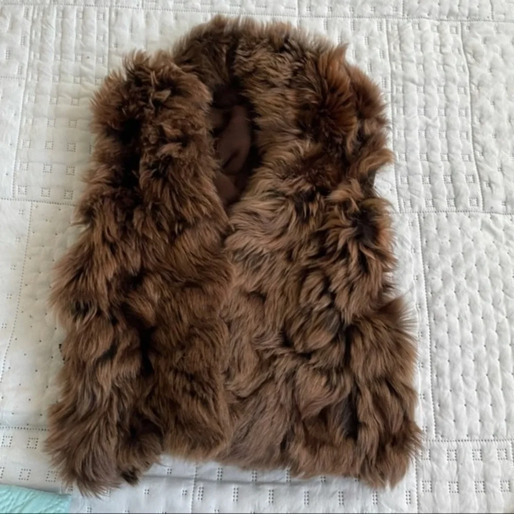 JOSEPH Womens Lambskin Vest Size 38 Eur